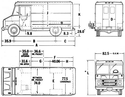 1979 CHEVROLET P10 STEP-VAN PARTS. . Chevy p30 step van dimensions